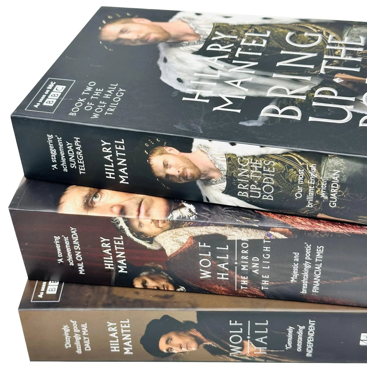 Wolf Hall Trilogy – Complete 3 Book Collection: Wolf Hall, Bring Up the Bodies & The Mirror & the Light - By Hilary Mantel - Paperback