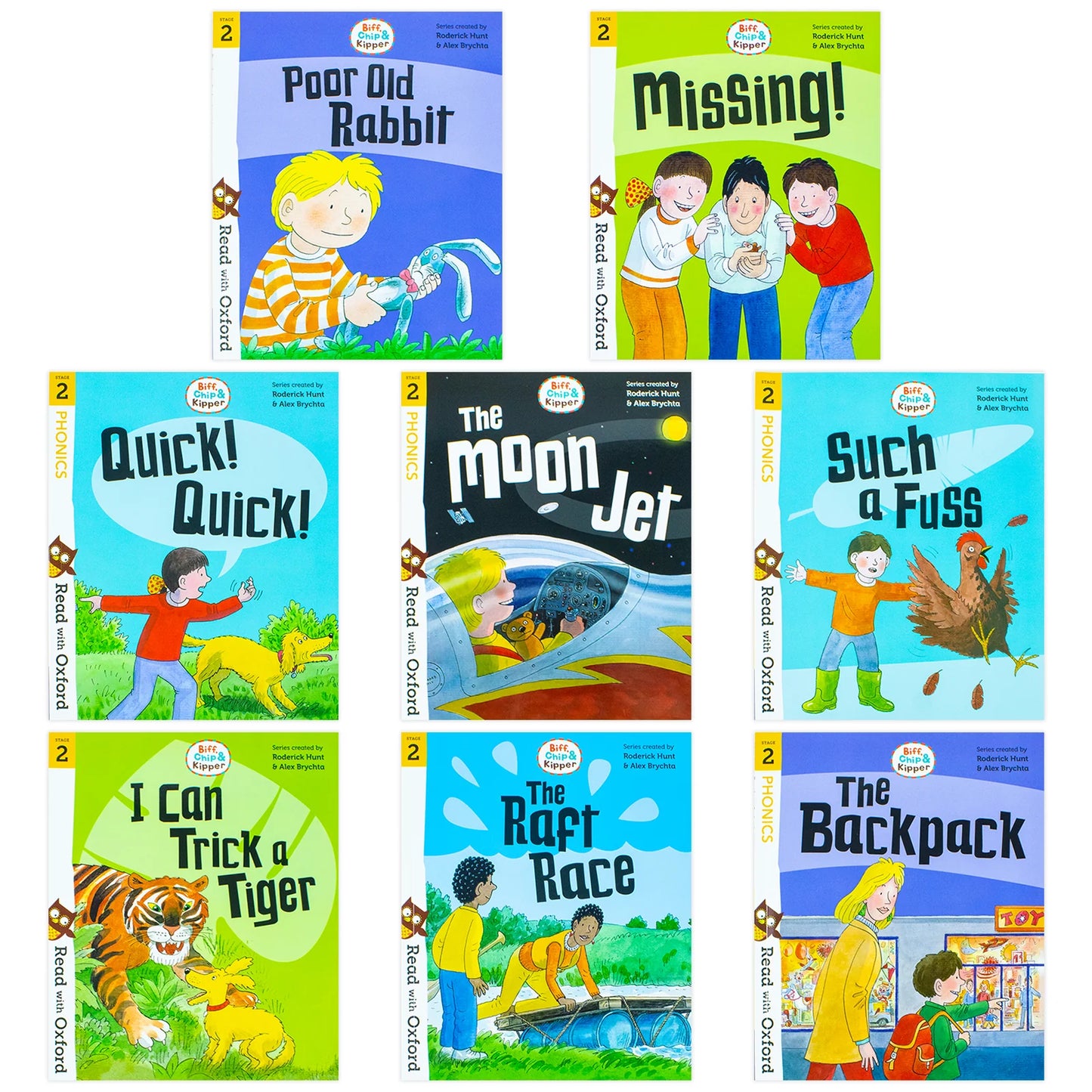 Biff, Chip & Kipper – Read with Oxford Stage 2: 16 Book Collection Set - Early Readers, Phonics & Literacy - Oxford Reading Tree