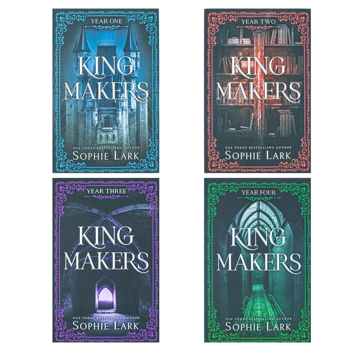 Kingmakers Series – 4 Book Collection: Year One, Year Two, Year Three & Year Four - By Sophie Lark - Paperback