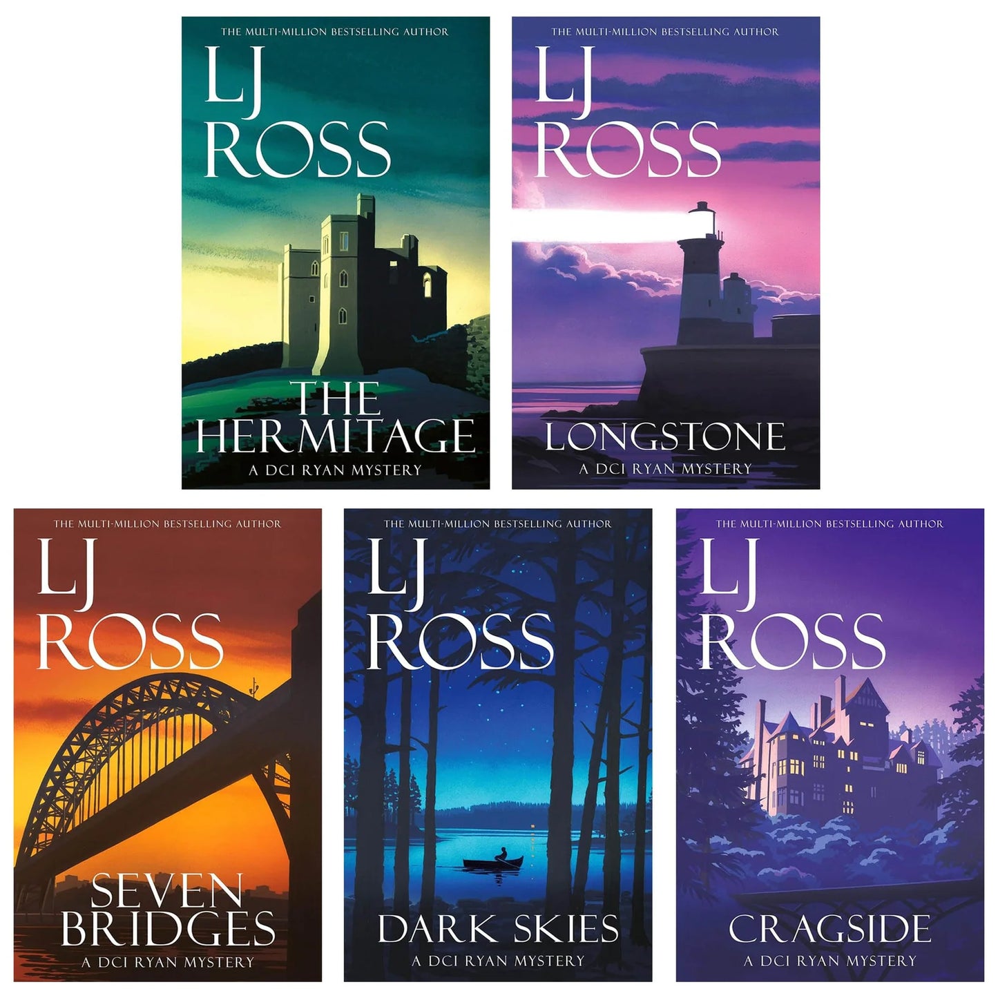 The DCI Ryan Mysteries – Volume 6–10: 5 Book Collection Set - By L.J. Ross - Paperback