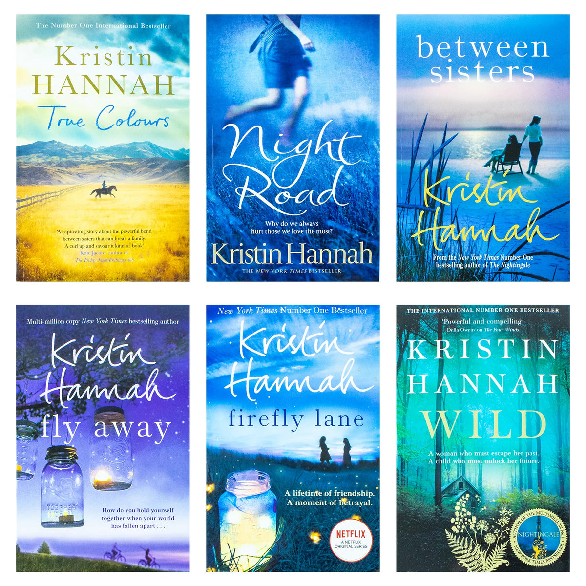 Kristin Hannah Collection – 6 Book Set: Firefly Lane, Wild, Night Road & More - By Kristin Hannah - Paperback