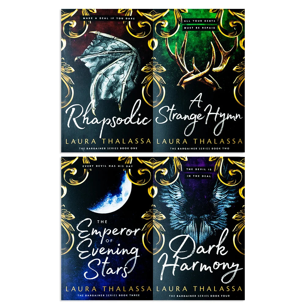 The Bargainer Series – 4 Book Collection: Rhapsodic, A Strange Hymn, The Emperor of Evening Stars & Dark Harmony - By Laura Thalassa - Paperback