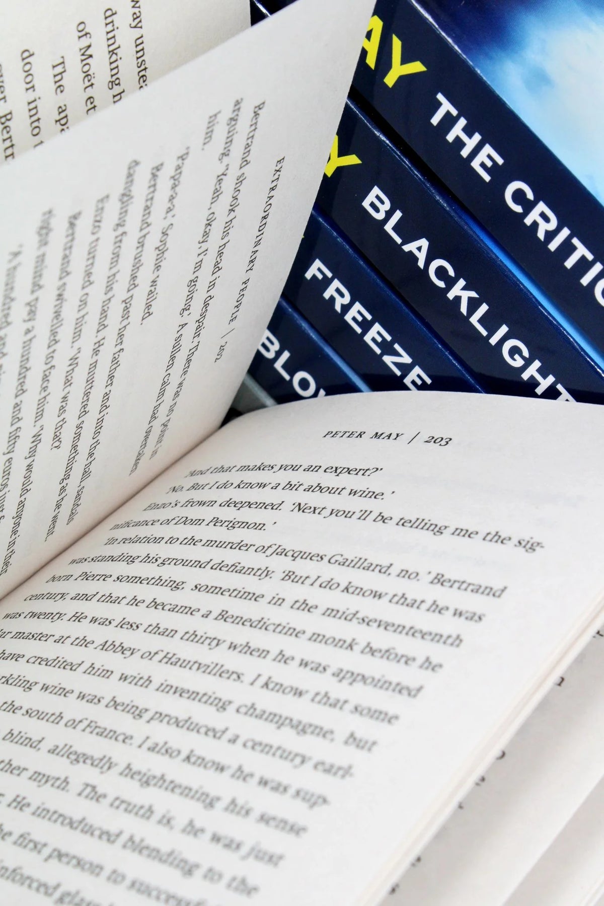 The Enzo Files Series – 6 Book Collection Set: Extraordinary People, The Critic, Blacklight Blue, Freeze Frame, Blowback & Cast Iron - By Peter May - Paperback