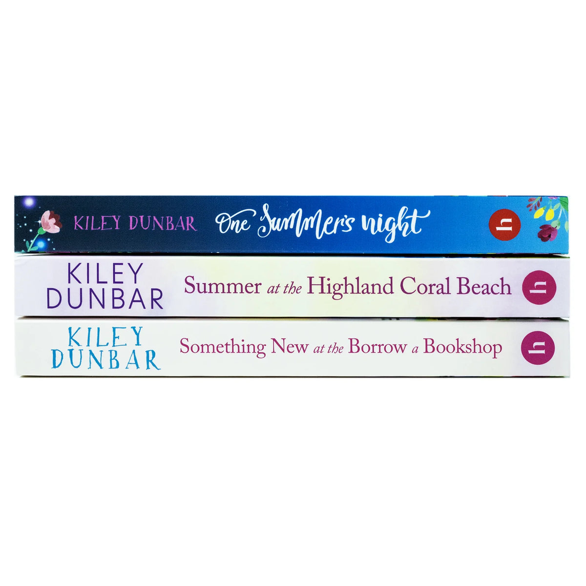 Kiley Dunbar Collection – 3 Book Set: Summer at the Highland Coral Beach, One Summer's Night & The Borrow a Bookshop Holiday - By Kiley Dunbar - Paperback