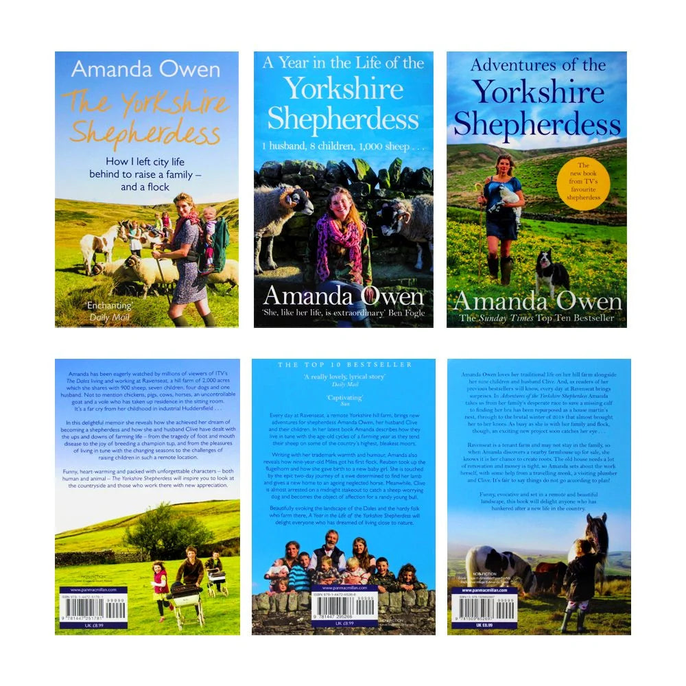 The Yorkshire Shepherdess – 3 Book Set: Amanda Owen Collection - By Amanda Owen - Paperback