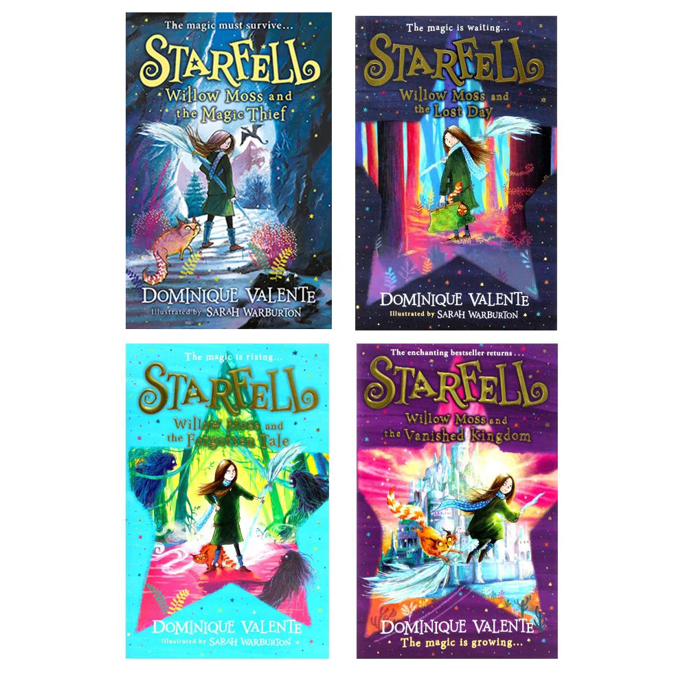 Starfell – 4 Book Collection Set: Magical Fantasy Adventures - By Dominique Valente - Paperback