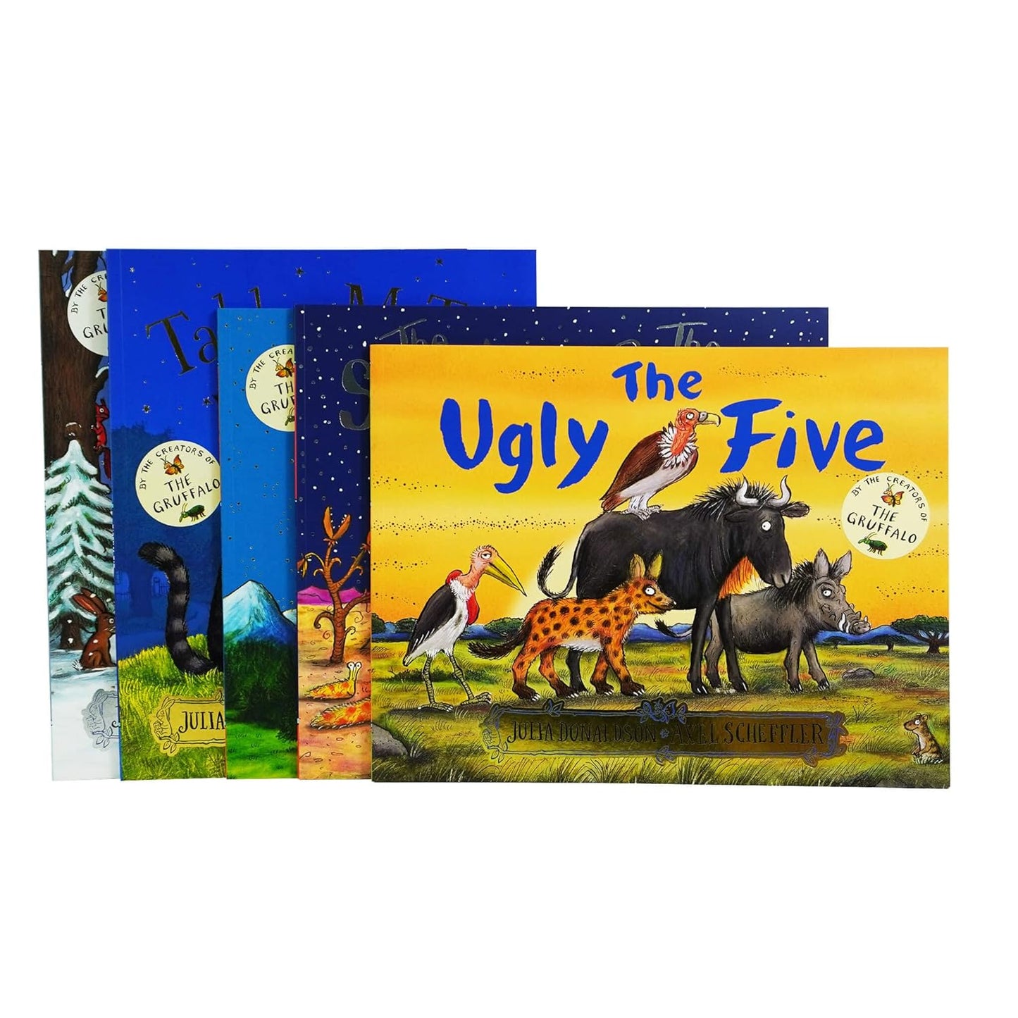 Julia Donaldson – 6 Book Collection Set: The Smeds and the Smoos, Tabby McTat, Zog, Stick Man, The Ugly Five & Zog and the Flying Doctors - Illustrated Children's Stories