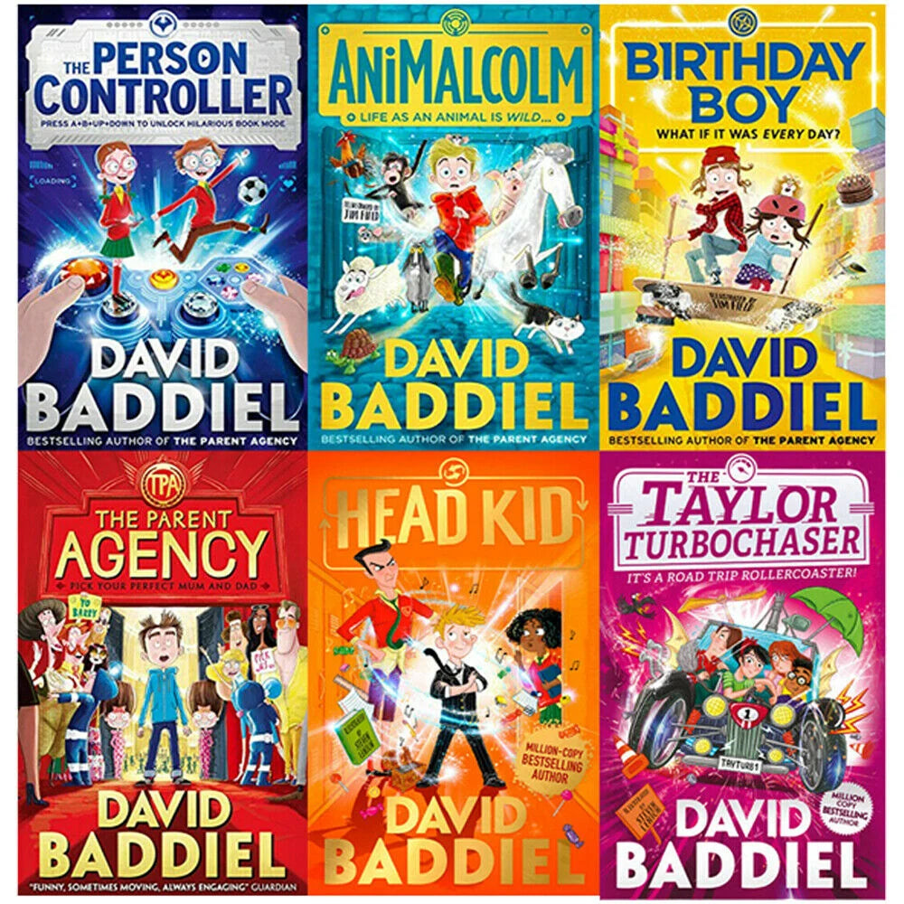David Baddiel 6 Book Collection – The Parent Agency, AniMalcolm, Birthday Boy & More - By David Baddiel - Paperback