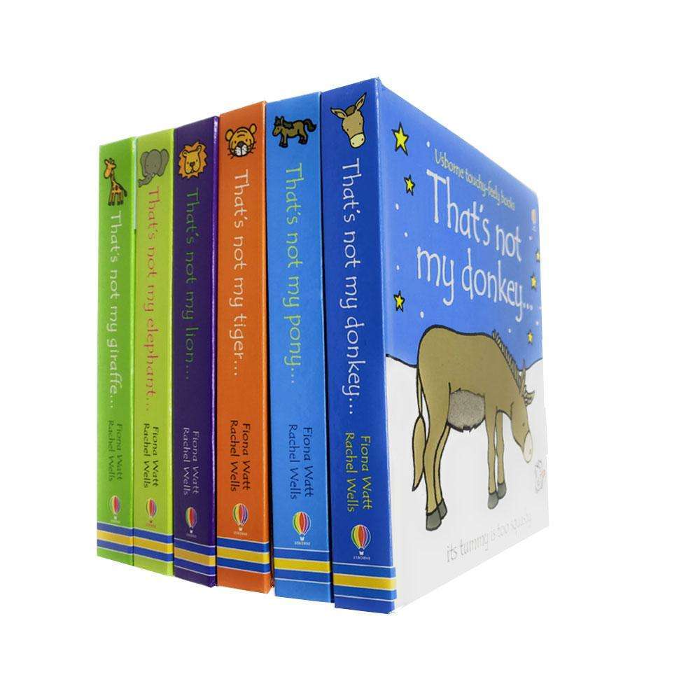 That's Not My Animals Collection – 6 Book Set: Donkey, Pony, Tiger & More - By Fiona Watt - Board Book