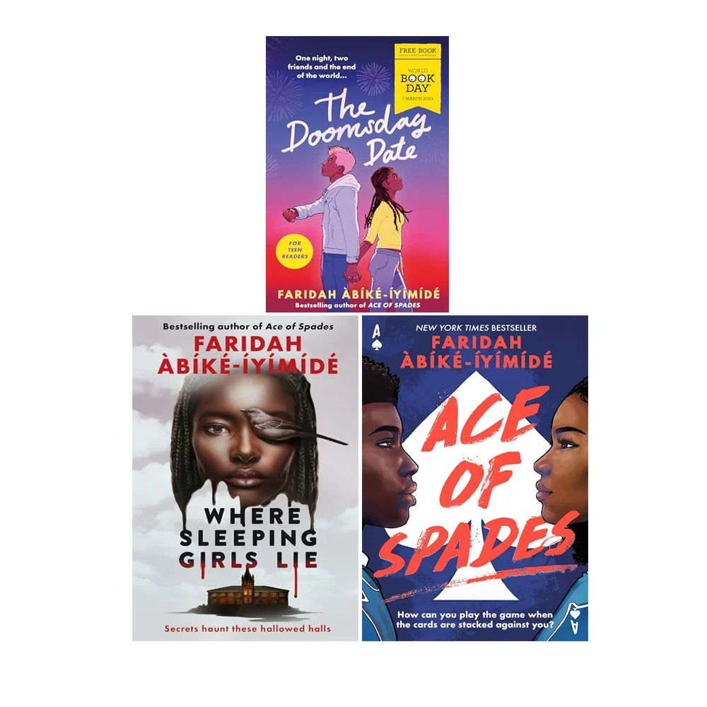 Faridah Àbíké-Íyímídé 3 Book Collection – Ace of Spades, Where Sleeping Girls Lie & The Doomsday Date - By Faridah Àbíké-Íyímídé - Paperback
