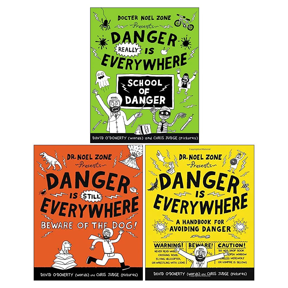 Danger Is Everywhere – 3 Book Collection Set: Funny Adventure & Survival Stories - By David O'Doherty