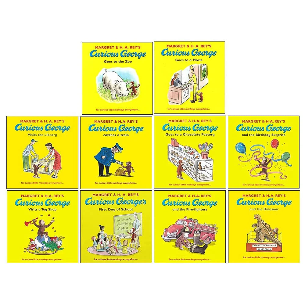 Curious George Collection – Series 1–10 Box Set - By Margaret & H.A. Rey