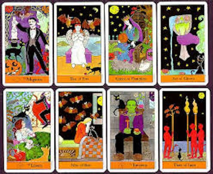 US GAMES INC Halloween Tarot Deck & Book Set