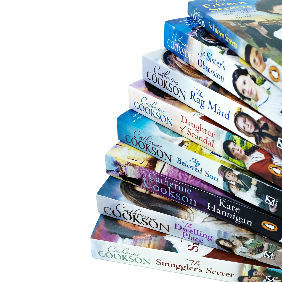 Catherine Cookson – 8 Book Collection Set: My Beloved Son, The Dwelling Place, The Rag Maid, Kate Hannigan & More - Historical Fiction