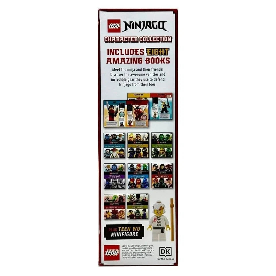 LEGO NINJAGO Character Collection – 8 Book Set: Character Stories & Adventures - Includes Teen Wu Minifigure
