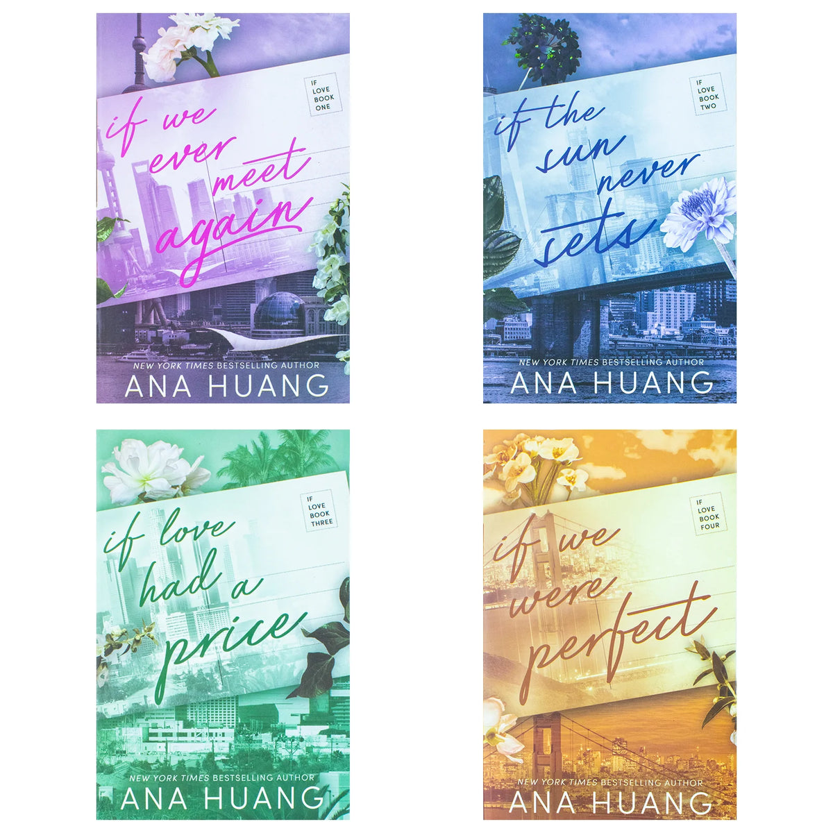 If Love Series – Complete 4 Book Collection: If We Ever Meet Again, If the Sun Never Sets & More - By Ana Huang - Paperback