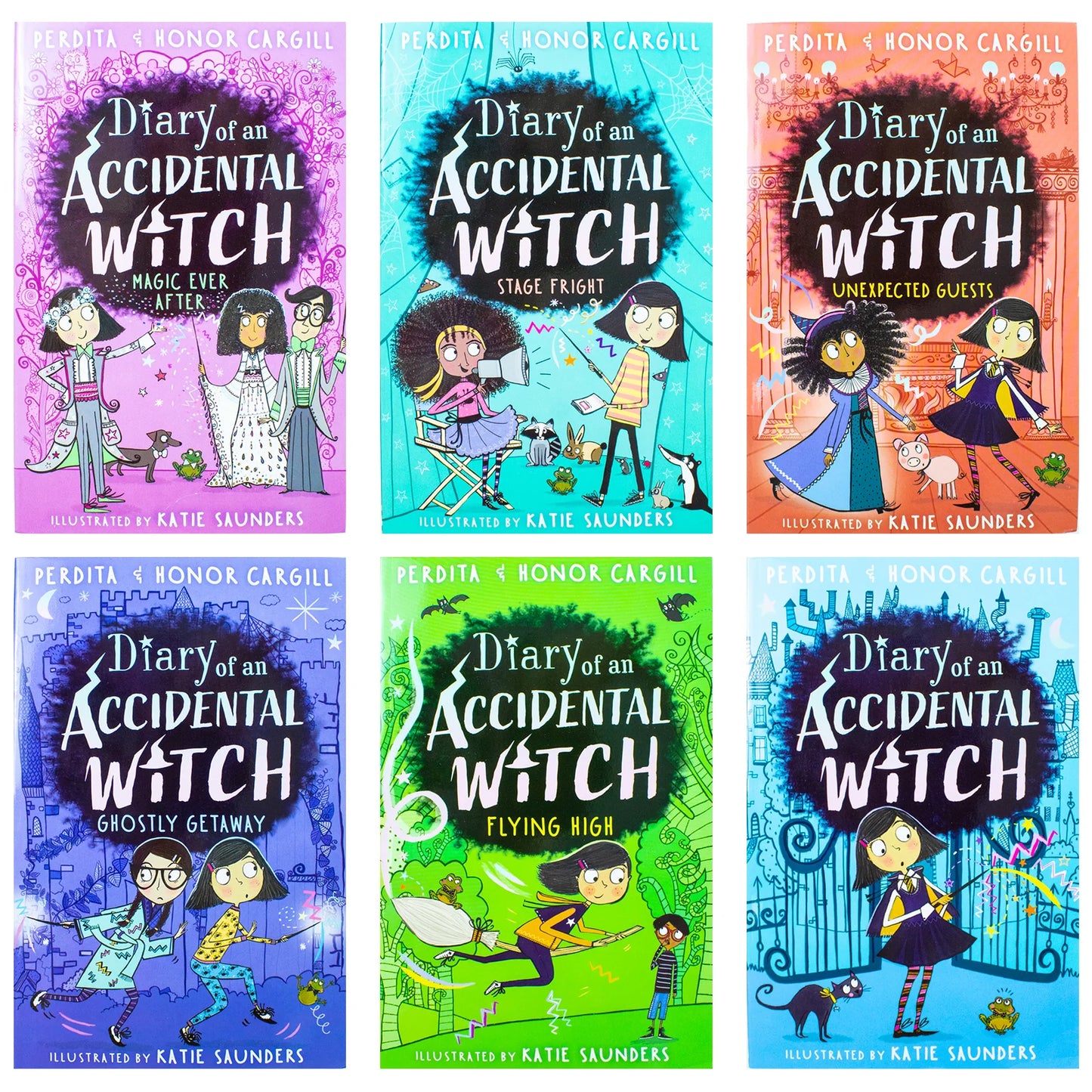 Diary of an Accidental Witch – 6 Book Collection Set - By Honor & Perdita Cargill - Children's Fantasy Fiction