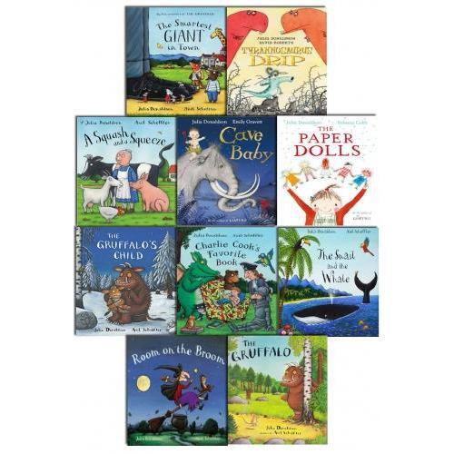 Julia Donaldson Picture Book Collection – 10 Book Set: The Gruffalo, Room on the Broom & More - By Julia Donaldson - Paperback