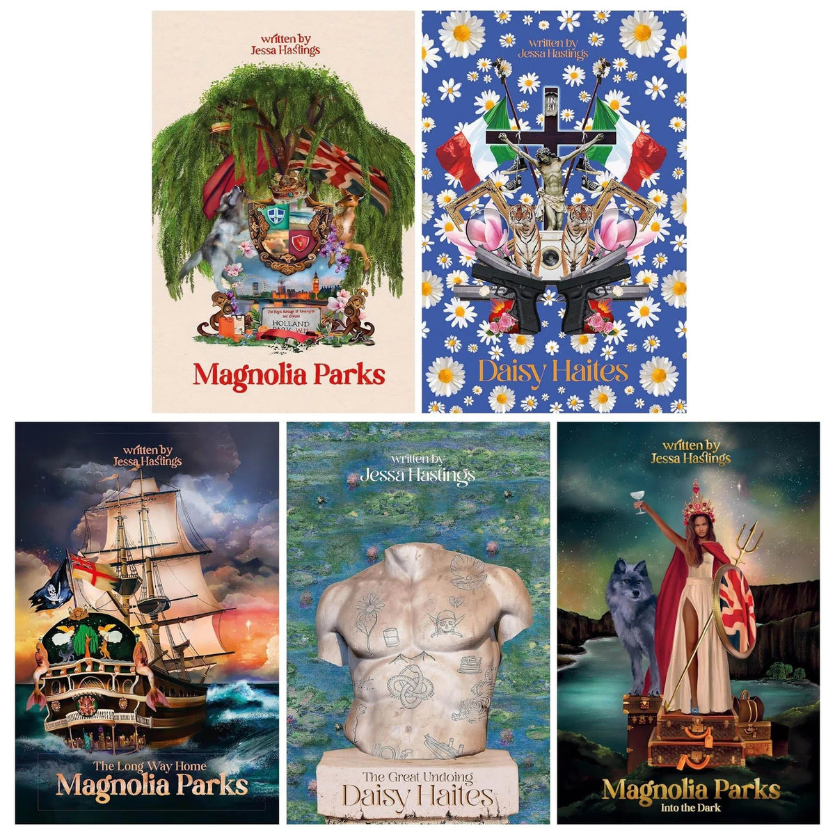 Magnolia Parks Universe – 5 Book Collection: Magnolia Parks, Daisy Haites, The Long Way Home & More - By Jessa Hastings - Paperback