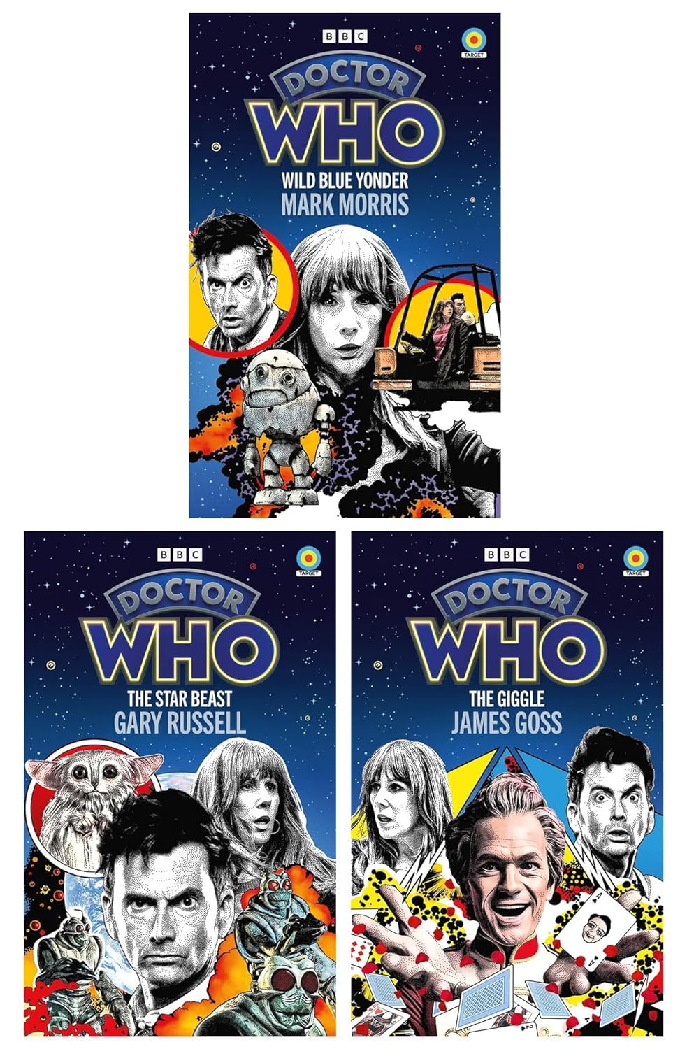 Doctor Who Target Collection – 3 Book Set: The Star Beast, Wild Blue Yonder & The Giggle - By Gary Russell, Mark Morris & James Goss - Paperback
