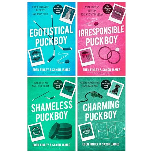 Puckboys Collection – 4 Book Set: Egotistical Puckboy, Irresponsible Puckboy, Shameless Puckboy & Charming Puckboy - By Saxon James & Eden Finley - Paperback