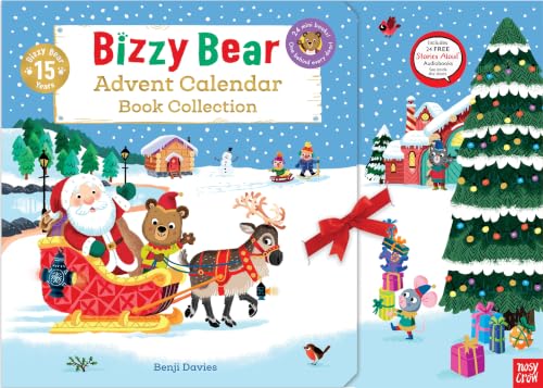 Bizzy Bear Advent Calendar – 24 Mini Storybooks: Christmas Countdown Gift for Kids - By Benji Davies - Board Book