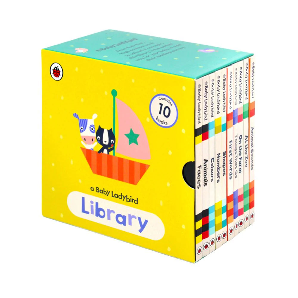 Baby Ladybird Library – 10 Book Set: Early Learning Board Books - Hardcover