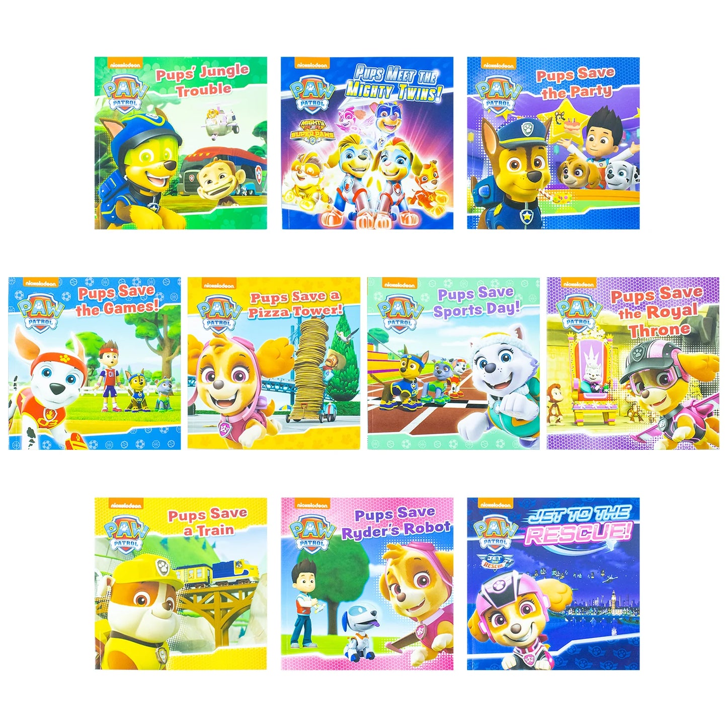 PAW Patrol Favourite Stories – 10 Book Collection Set - Paperback - Nickelodeon - Children's Storybooks Ages 3+