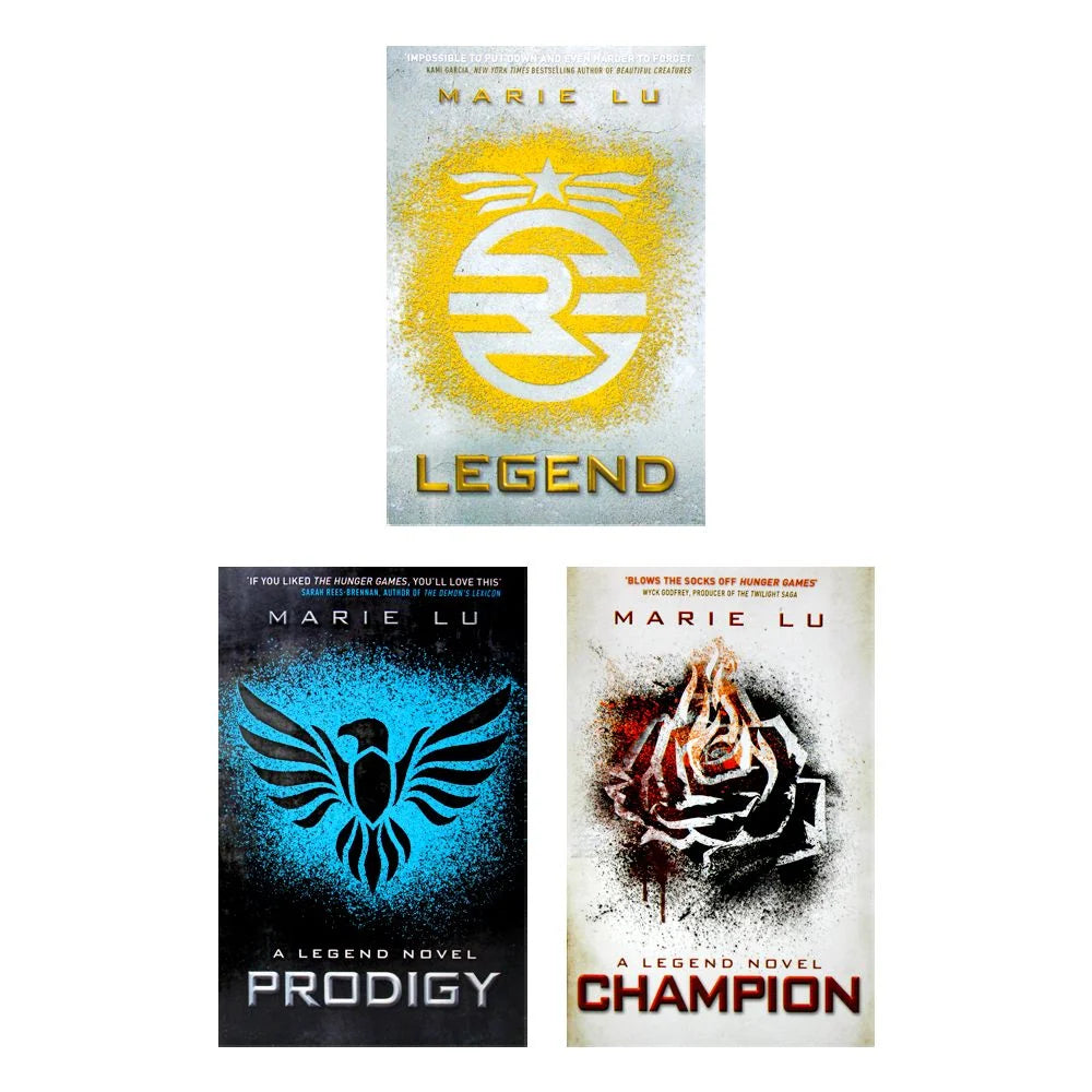 Legend Trilogy – Complete 3 Book Collection: Legend, Prodigy & Champion - By Marie Lu - Paperback