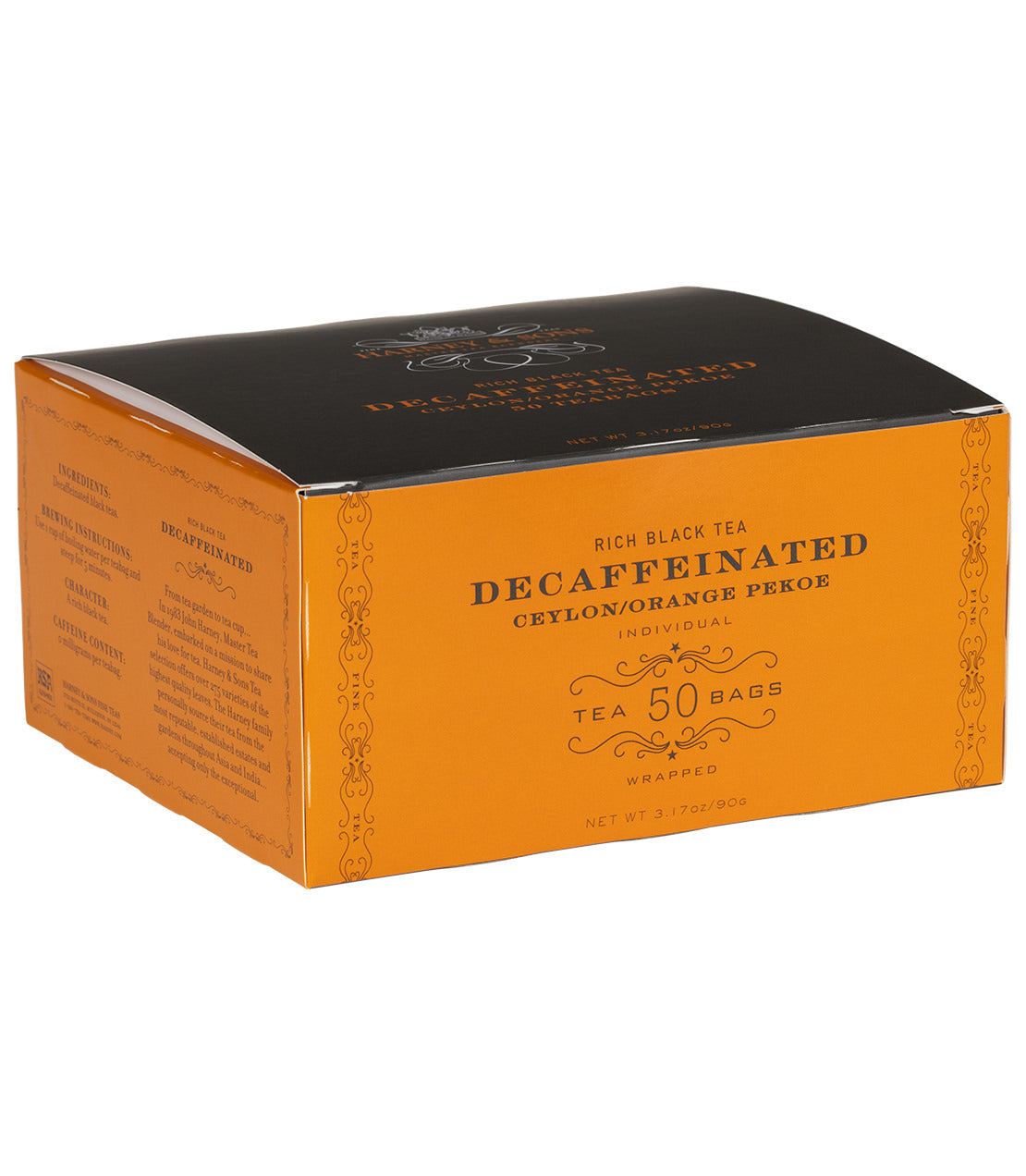 Decaf Ceylon, Box of 50 Wrapped Teabags