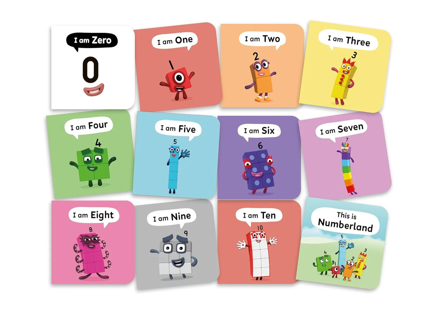 Numberblocks – 12 Mini Board Books Collection Carry Case - Early Learning Counting Books for Preschool & Travel