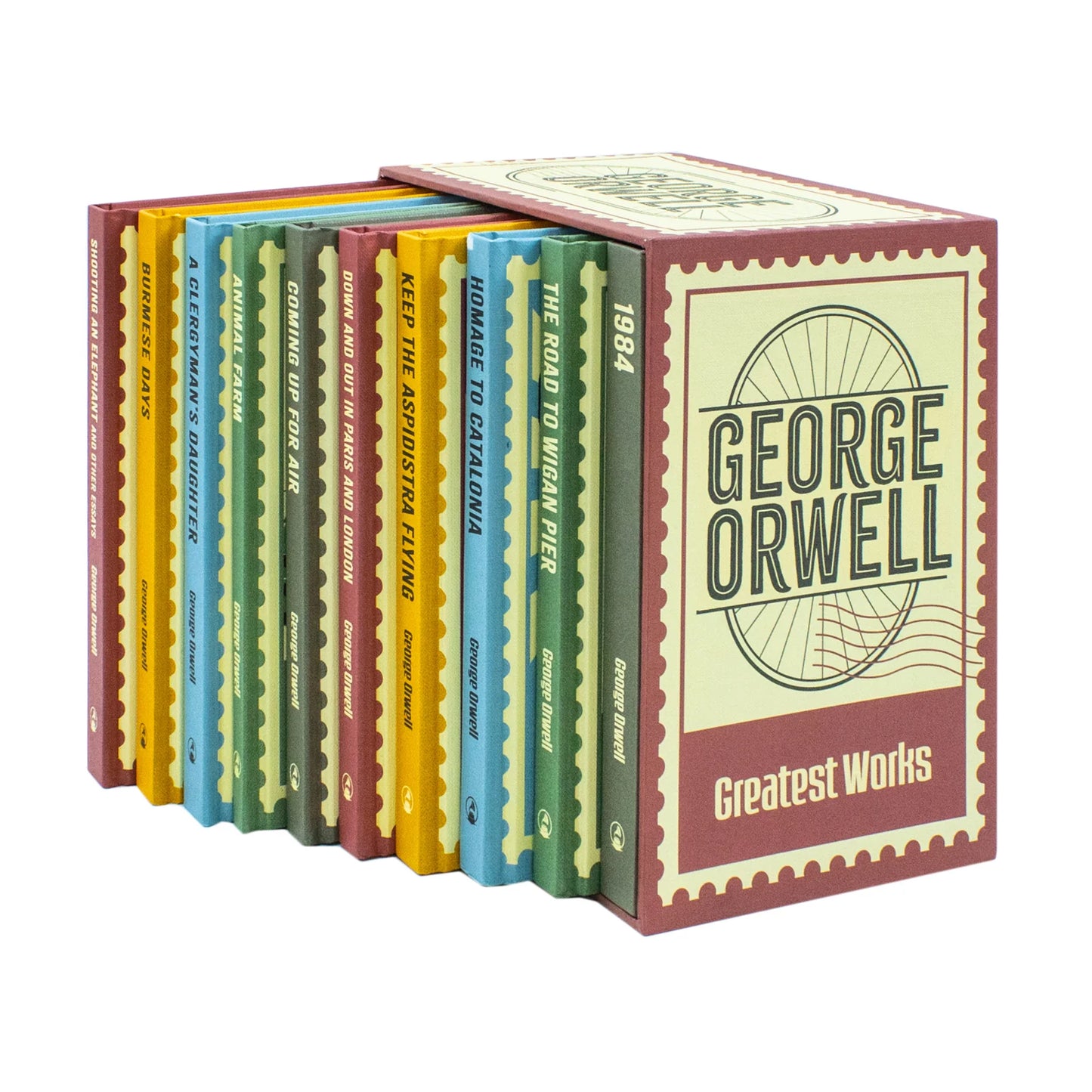 The Greatest Works of George Orwell – 10 Book Hardback Collection: 1984, Animal Farm, The Road to Wigan Pier & More - By George Orwell