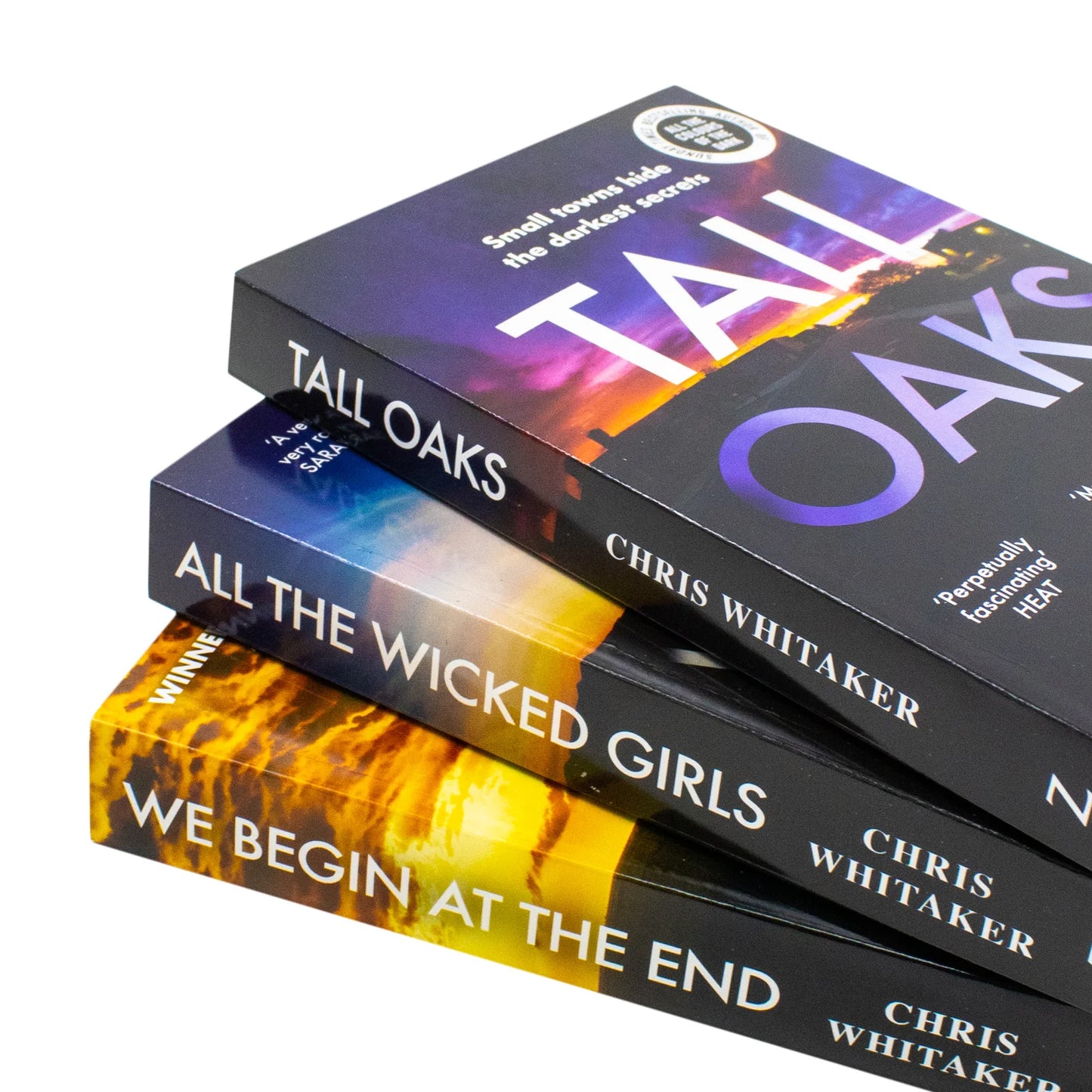 Chris Whitaker Collection – 3 Book Set: We Begin at the End, Tall Oaks & All the Wicked Girls - By Chris Whitaker - Paperback