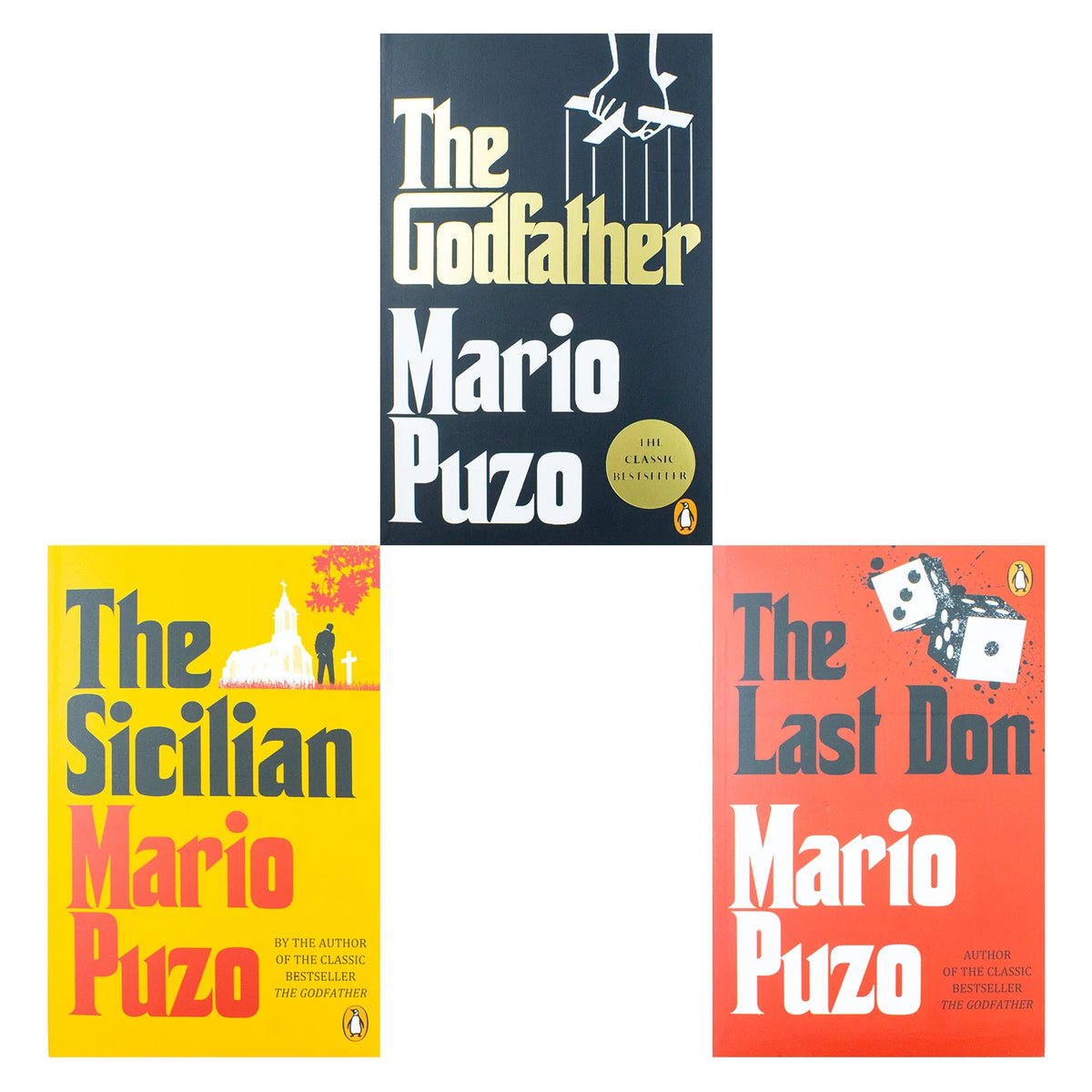 Mario Puzo Collection – 3 Book Set: The Godfather, The Sicilian & The Last Don - By Mario Puzo - Paperback