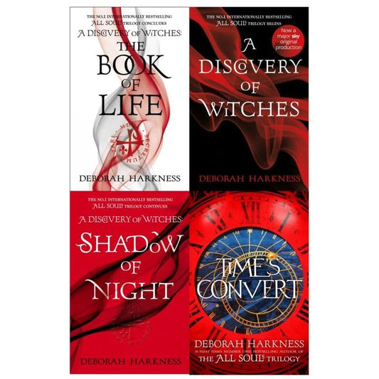 Deborah Harkness All Souls Series (1-4) Books Collection Set: A Discovery of Witches, Shadow of Night, The Book of Life, Time's Convert - By Deborah Harkness - Paperback