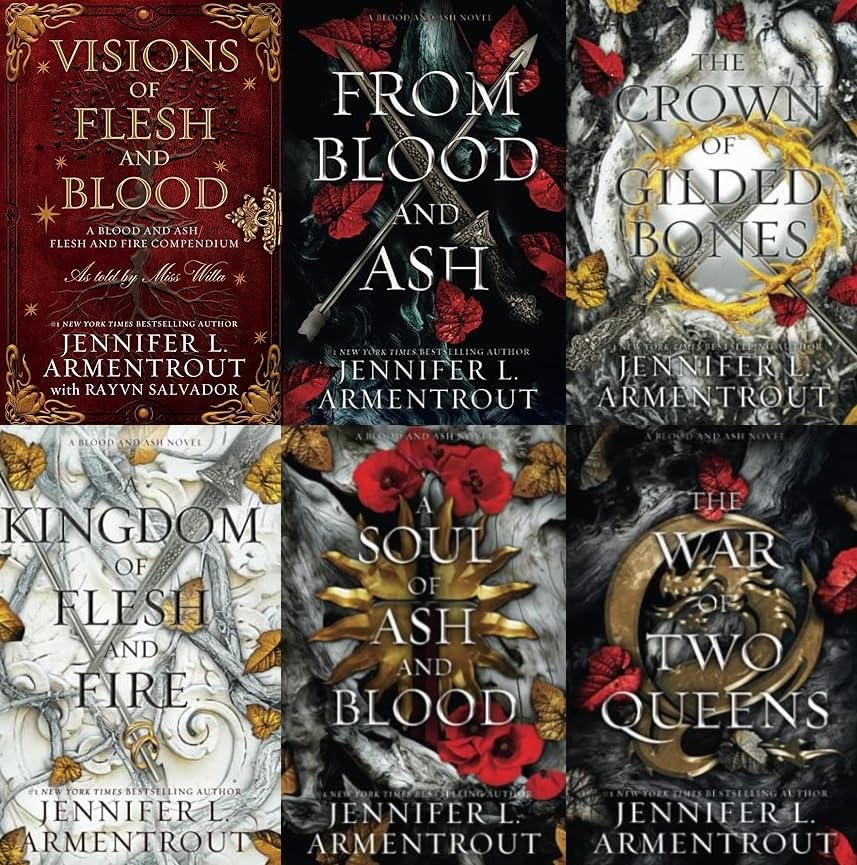 Blood and Ash Complete Series Collection Set, Books 1-6 by Jennifer L. Armentrout - Paperback