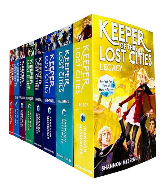 Keeper of the Lost Cities Series Volumes 1 - 8 Eight Book Collection Books - by Shannon Messenger - Hardcover