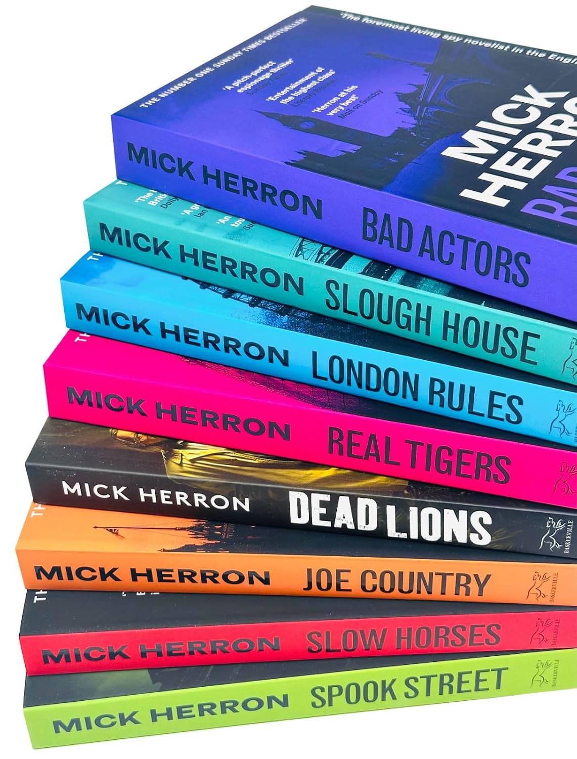 Slough House Thriller Series – 8 Book Boxed Set: Slow Horses, Dead Lions, Real Tigers & More - By Mick Herron - Paperback