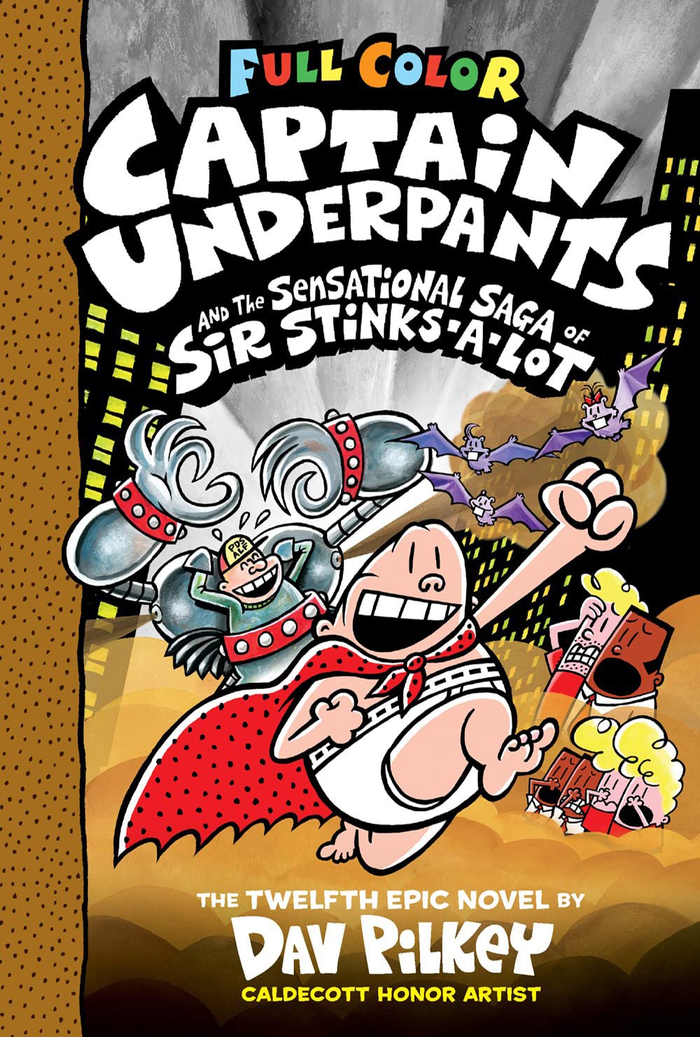 Captain Underpants Books 1-12 Complete FULL COLOR Collection - by Dav Pilkey - Hardcover