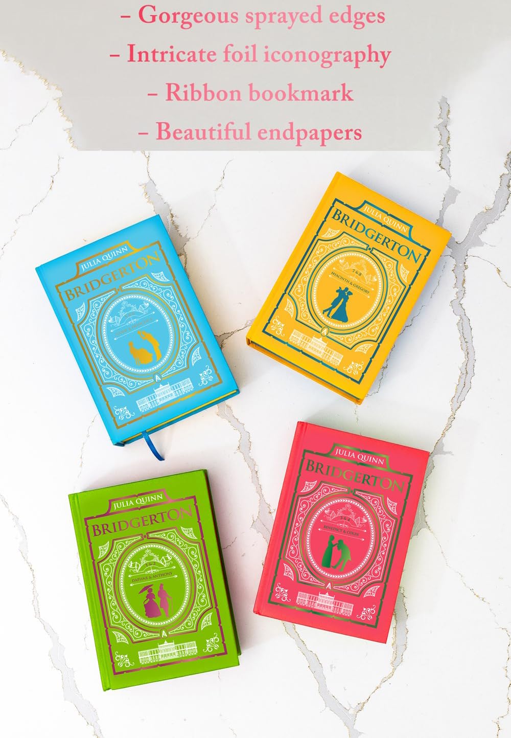 Bridgerton Luxe Collector's Edition | Complete Series Set (4 Books)