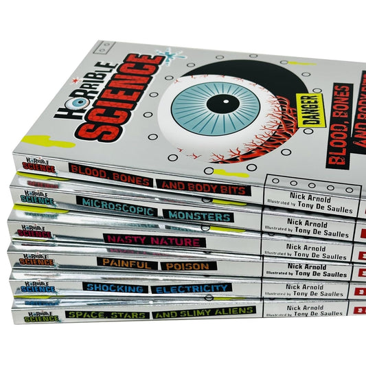 Horrible Science 6 Books Collection Set: Blood, Bones andShocking Electricity, Microscopic Monsters, etc - By Nick Arnold - Paperback