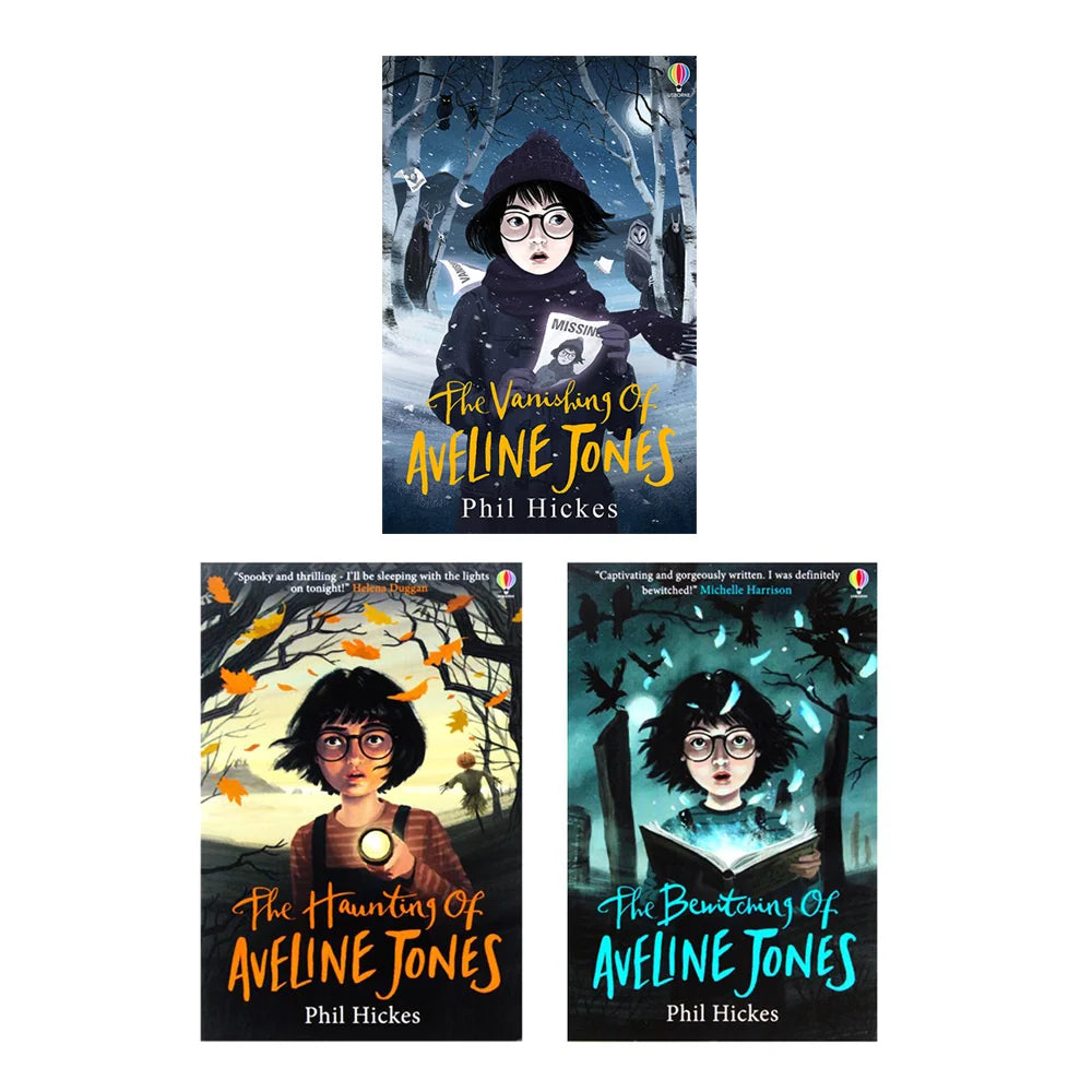 The Aveline Jones Trilogy – 3 Book Collection Set: The Haunting of Aveline Jones, The Bewitching of Aveline Jones & The Vanishing of Aveline Jones - By Phil Hickes - Paperback