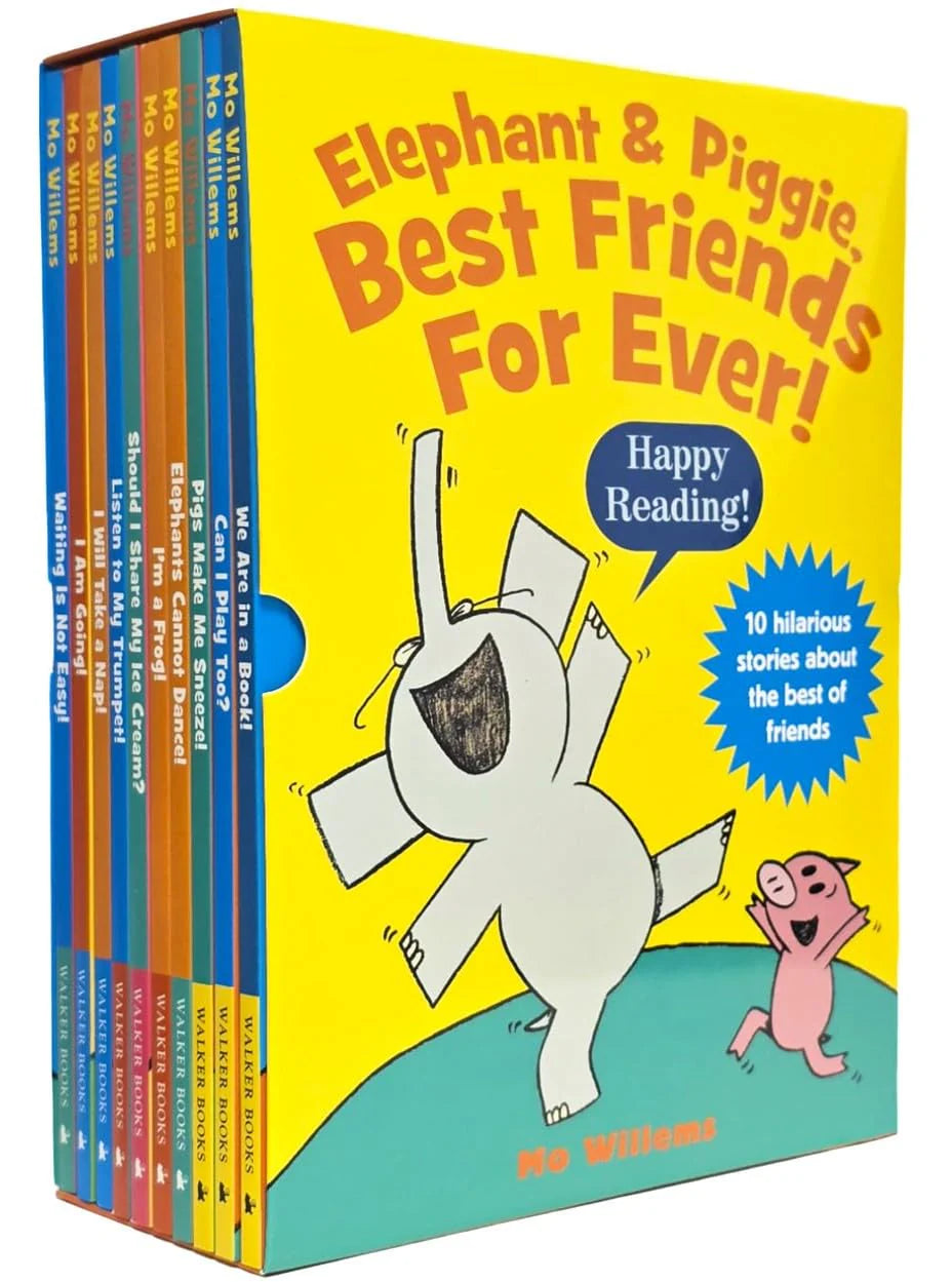 Elephant & Piggie: Best Friends For Ever Series 2 – 10 Picture Book Box Set - By Mo Willems - Box Set