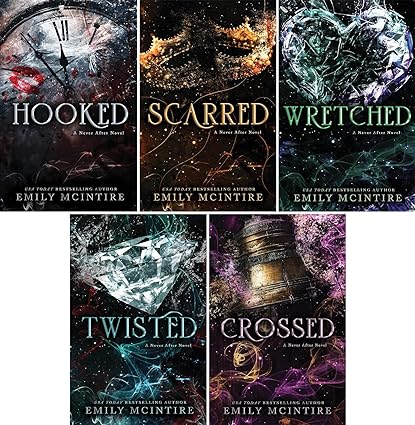 Never After Series 1-5 Book Set: Hooked, Scarred, Wretched, Twisted & Crossed - By Emily McIntire - Paperback