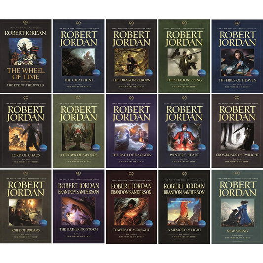 The Wheel of Time: Complete Set - Fifteen Large Books - Robert Jordan - Paperback