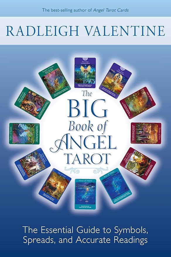 Angel Tarot Cards Deck and Full Size Book by Radleigh Valentine - Bundle