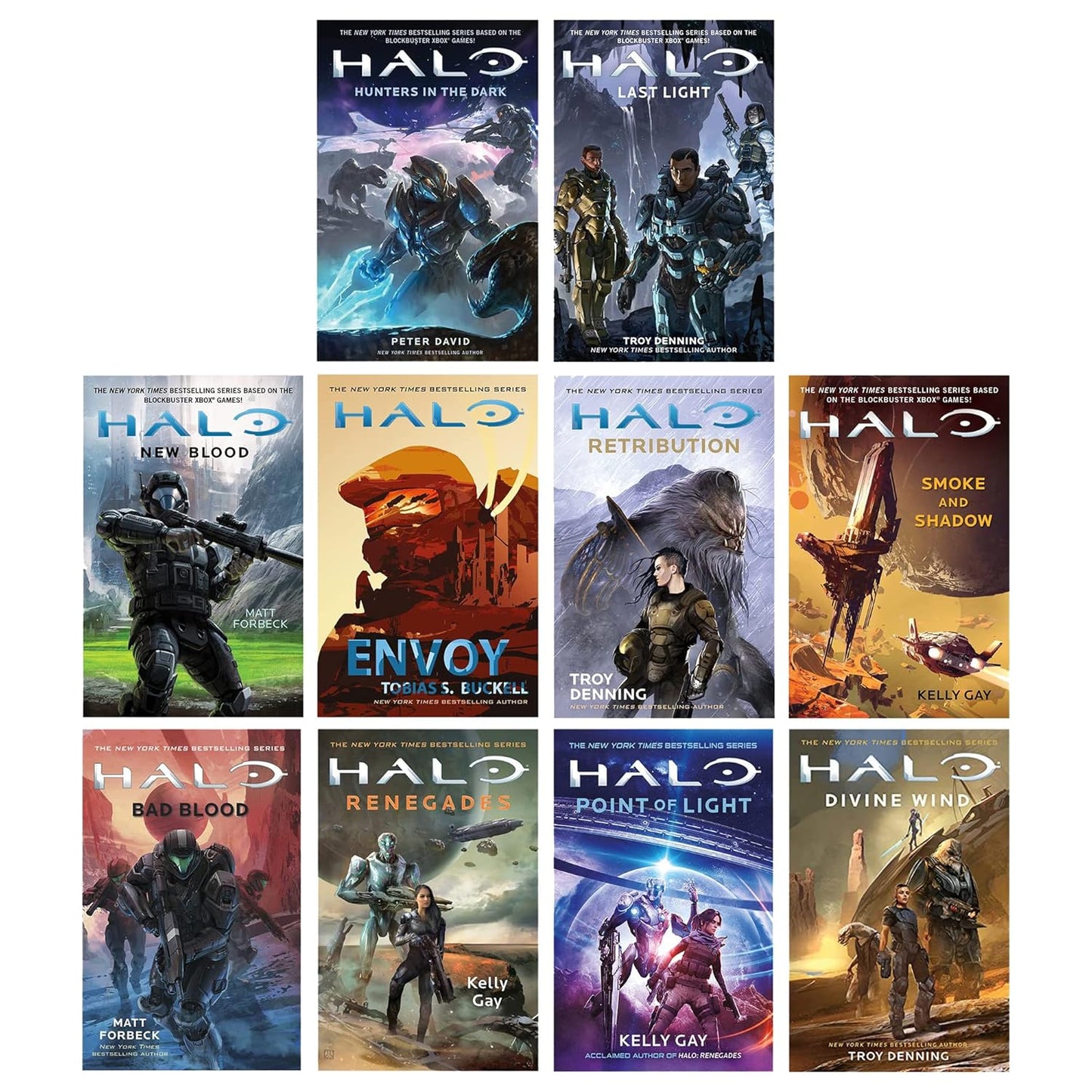 Halo Series Collection – 10 Book Set - Inspired by the Halo Universe - Paperback
