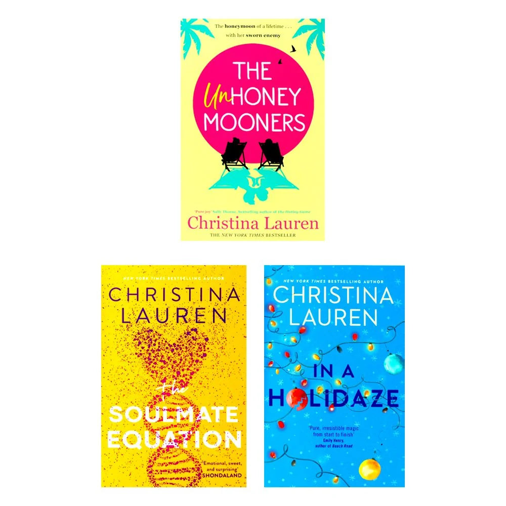 Christina Lauren Collection – 3 Book Set: The Unhoneymooners, In a Holidaze & The Soulmate Equation - By Christina Lauren - Paperback