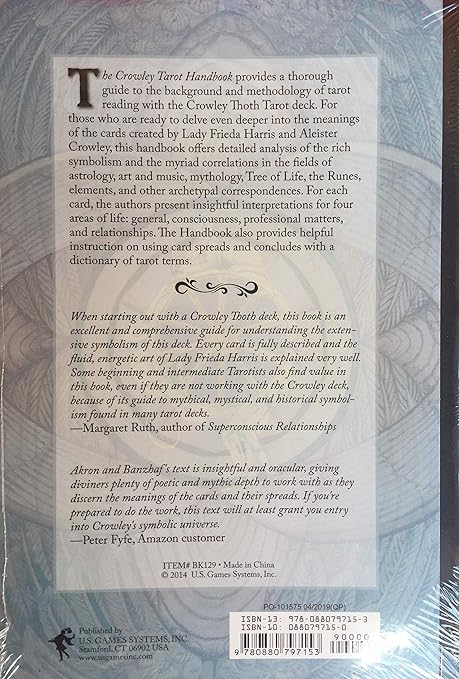 Crowley Thoth Tarot Deck Large & The Handbook Gift Set