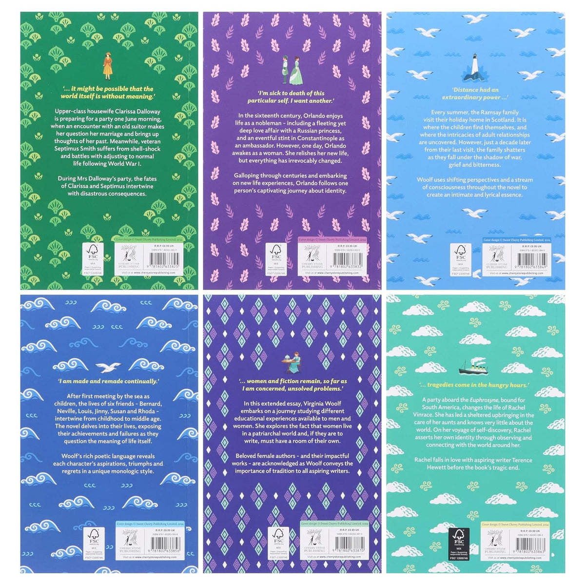 Virginia Woolf Collection – 6 Book Set: A Room of One’s Own, Mrs Dalloway, The Voyage Out & More - By Virginia Woolf - Paperback